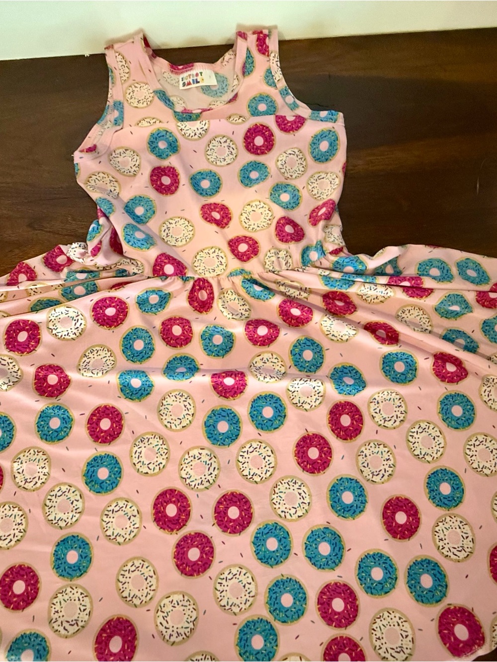Dot Dot Smile Pink Donut Print Dress